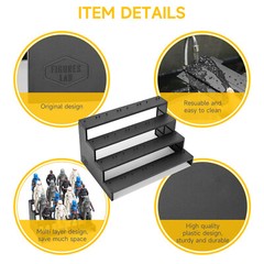 4 Tiers Risers Display Stand Shelf for 6inch Black Series Mavel Legends Figure
