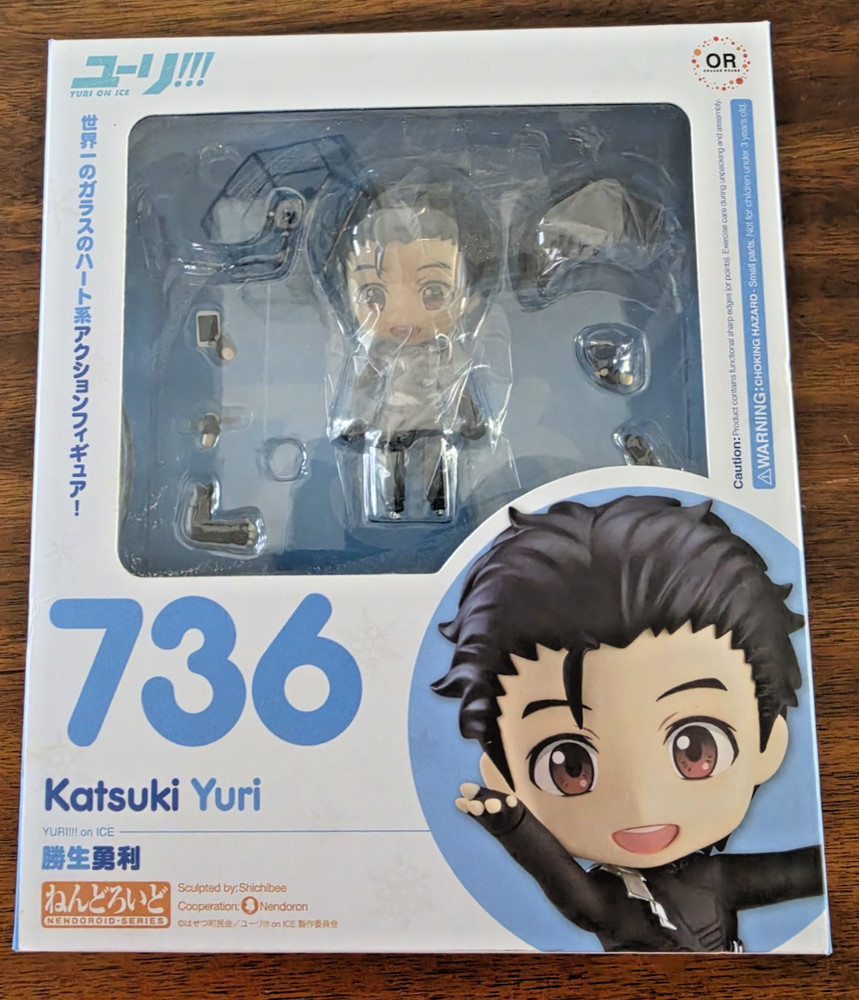 NIB Figure Nendoroid 736 Yuri Katsuki Yuri on ICE Good Smile Company open box