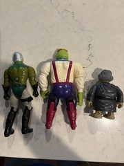 Vintage 1986 Mattel filmation Bravestar Handlebar Tex Hex Scuz Action Figure Lot