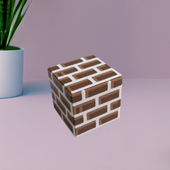 Pixel Blocks, Grass, Bricks, TNT, Chest, Cauldron, Furnace, 3D Printed