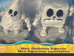 NEW SpongeBob Mini Skeleton Figures Squidward Plankton Patrick & Squidward