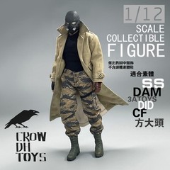 1/12 Male Long Overcoat Windbreaker Coat Clothes Fit 6” Soldier Figure Body Toy
