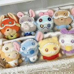 TOPTOY Squinting Sleepwear Series Plush Pendant Confirmed Blind Box Art Toys