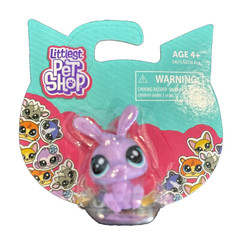 Lot of 6 Littlest Pet Shop Mini Figurines Duck Cat Dog Sheep Rabbit 5 Different