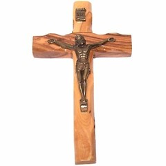 Small olive wood Crucifix – 4.75 inches