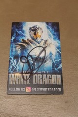 Legend Of The White Dragon Jason David Frank Autograph Card