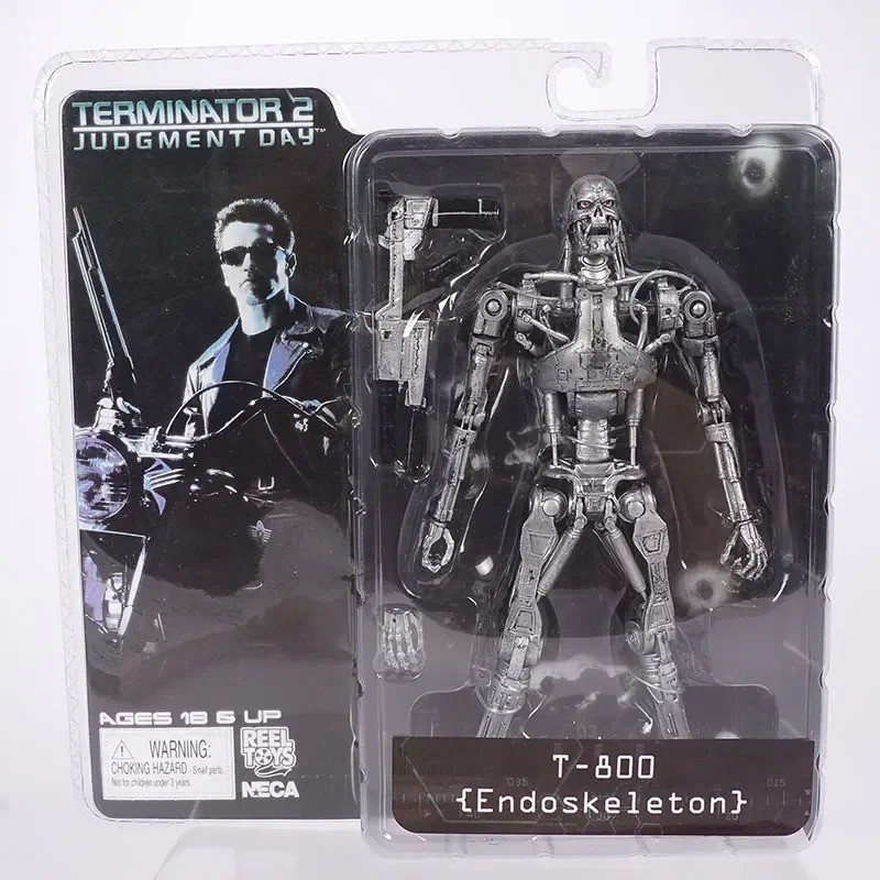 NECA The Terminator T-800 T-1000 Endoskeleton 18cm PVC Action Figure Collectible