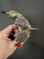 REALHEAD Mutant Chaos x Blobpus Gold Glitter Sofubi Figure Japan Rare