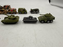 Micro Machines Military Lot 24 Tanks – Mostly Galoob w/Majorette Sonic Flashers