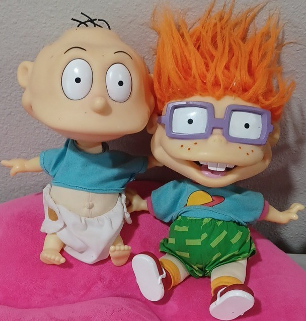 Rugrats Tommy & Chuckie Action Figure Set, Plastic/Fabric, Multicolor