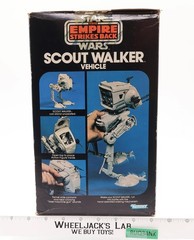 Scout Walker AT-ST 100% Complete W/ Box + INSERTS Star Wars ROTJ 1980 Kenner