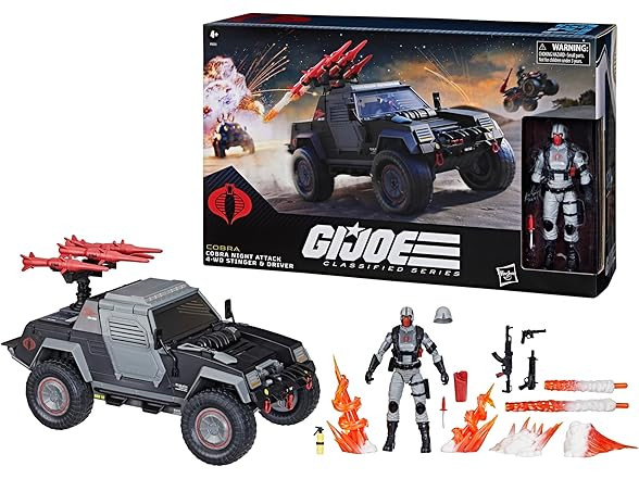 G.I. Joe Classified Series #120, Cobra Night Attack 4-WD Stinger Driver Access.