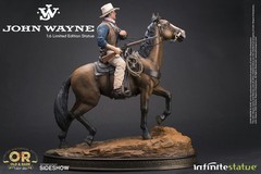 Infinite Statue Sideshow John Wayne on horse 1/6 1:6 figure US seller RARE NEW