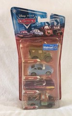 Disney Pixar Diecast Cars Pack Of 4 Brand New Cars & 2 Loose Used Cars. Lot Of 6