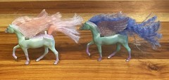 1996 Empire Fantasy Fillies 3” MINI Filly Pegasus MERI CELESTE Pink Blue Marchon