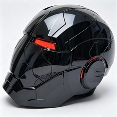 AUTOKING Iron Man MK5 1:1 Helmet Black Mask Cosplay Full Wearable Voice-control