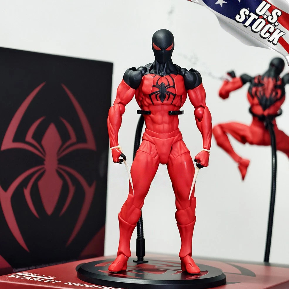 CT Toys Messtoys Spider-Man Kaine Parker Red Spider Action Figure Boxed In Stock
