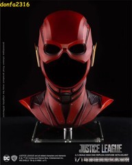 Justice League The Flash Helmet Cosplay Mask Wearable 1/1 Life Size Prop Party