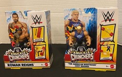 WWE Knuckle Crunchers Series 5 Cody RHODES Roman Reigns 4 Inch Action Figure Set