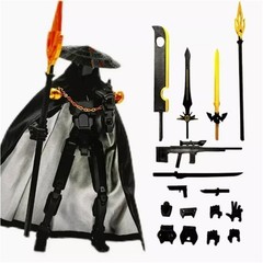 T13 Action Figure Articulated Dummy Swordsman Robot Posable Model Toy