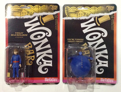 SUPER7 ReAction WILLY WONKA Figure LOT – VIOLET BEAUREGARDE !