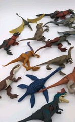 Jurassic World DNA Scan Code Figures Lot Of 17 Strike Attack Small Dinosaurs
