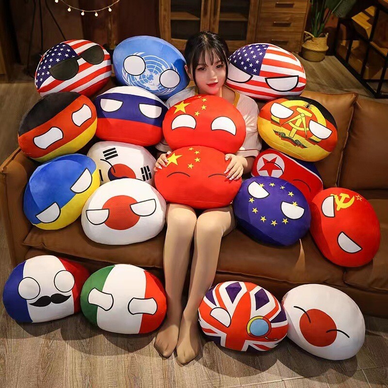 Country Ball Plush Toys Polandball Pendant Countryball Country Balls 10/30/40cm