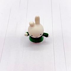 Miffy’s Adventures Miffy Figurine Bent Ear Green Shirt Figure Rabbit Bunny