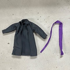 PB-LTC-LUF: 1/12 Black Wired Coat & Purple Wired Sash for One Piece SHF Luffy