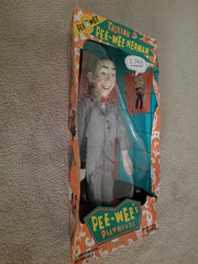 Pee-Wee Herman doll 18″ copyright 1987 in original packaging – fair condition