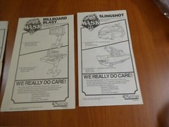 Lot of 8 MASK Kenner Instructions plus brochure, Firefly, Meteor, Gator, Condor