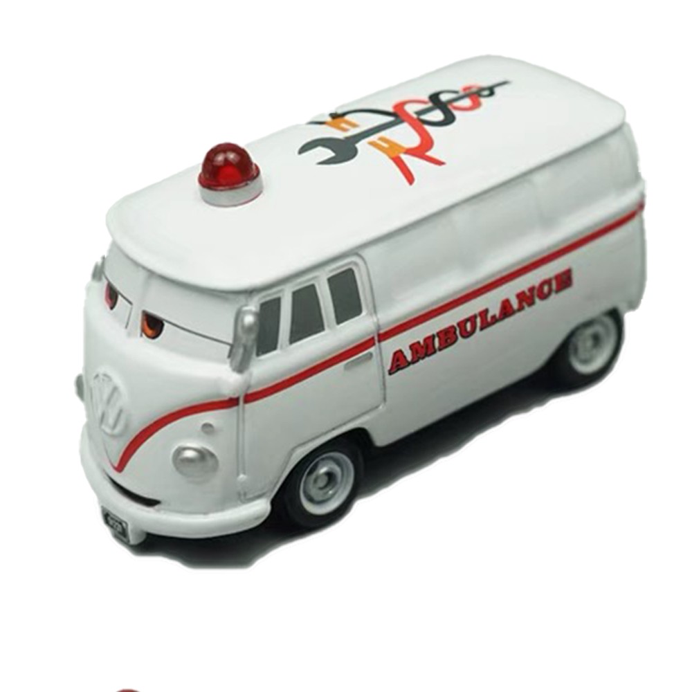 Disney Pixar Cars FillMore Bus Ambulance 1:55 Diecast Boy Gifts Birthday Toys~