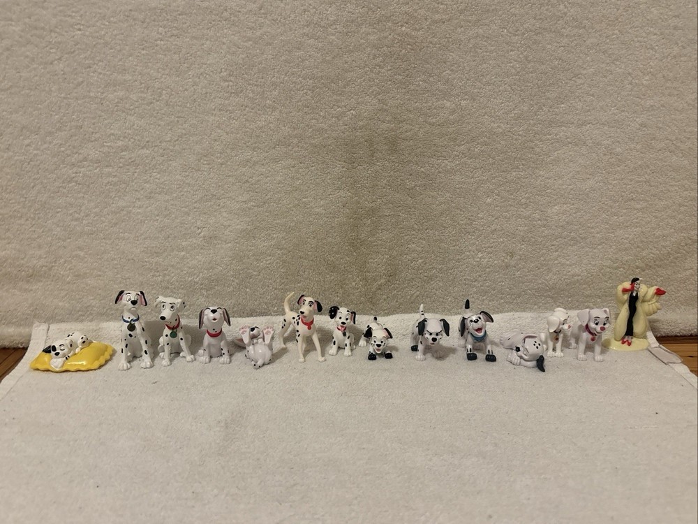 Lot Of 14 Vintage Disney 101 Dalmatians PVC Toys Figures FREE SHIP