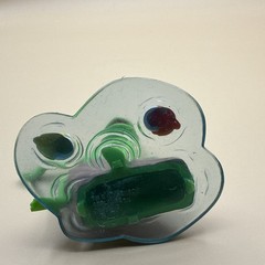 Vintage Applause Kermit the Frog Rock Fish Figurine Muppets Collectible PVC