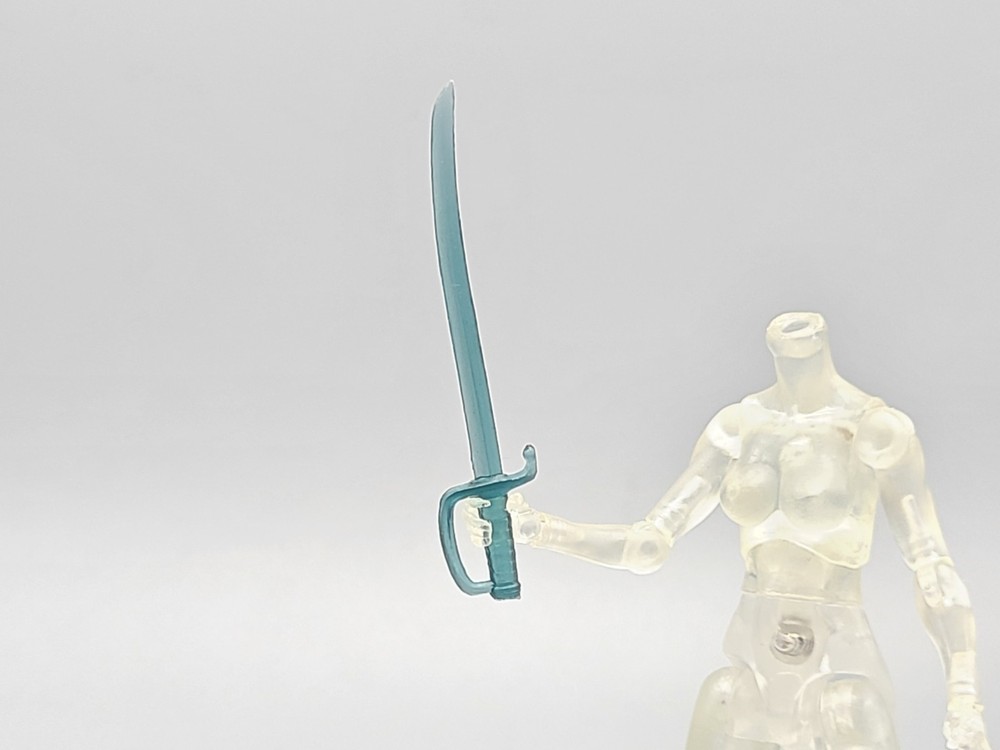 Aqua Blue Cutlass Sword 1:18 scale – Boss Fight Studio HACKS