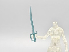 Aqua Blue Cutlass Sword 1:18 scale – Boss Fight Studio HACKS
