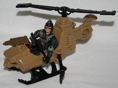 Lanard The Corps Solder in Helicopter With Weapons