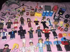 Large Mixed Lot of Robolox Action Figures & Accessories Toy Lot