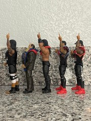 Custom WWE Elite Bloodline Lot Roman Solo Sikoa Jimmy Uso Jey Uso Paul Heyman