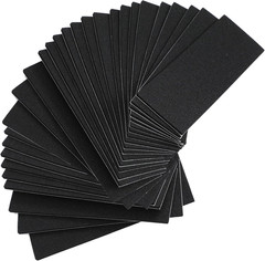 24 Pcs Black Fingerboard Foam Grip Tape 110 x 38 x 2 mm Fingerboard Deck Grip Ta