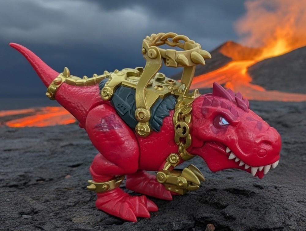 Treasure X Dino Gold Red T-Rex Dinosaur Action Figure