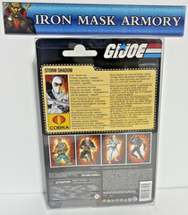 Storm Shadow Retro Cardback GI Joe Classified In Protective Case