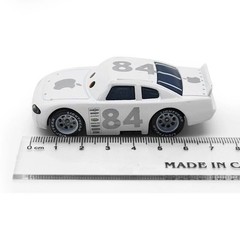 2PCS Disney Pixar Cars McQueen Film No.84 White&Blcak Apple Car Toy Car Gift