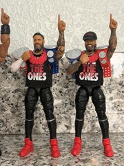 Custom WWE Elite Bloodline Lot Roman Solo Sikoa Jimmy Uso Jey Uso Paul Heyman