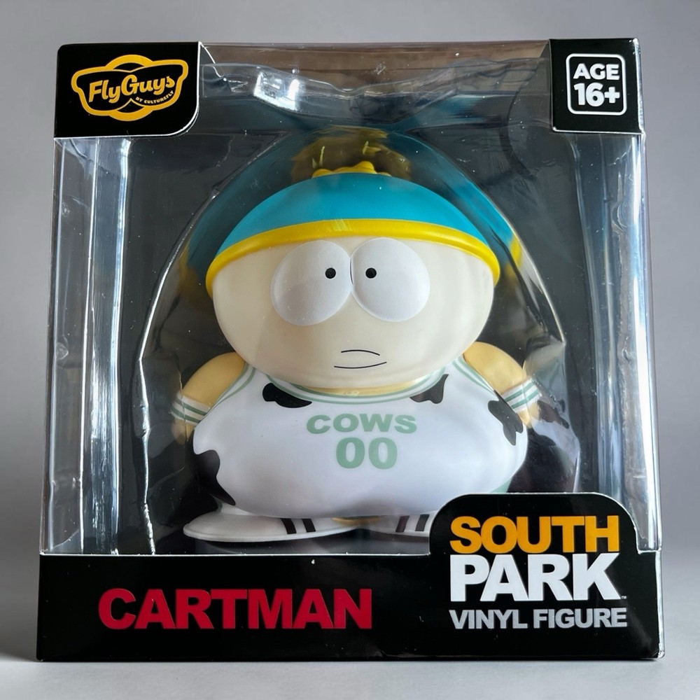 South Park FlyGuys CultureFly Eric Cartman Cows 4” Vinyl Figure with Stand – New
