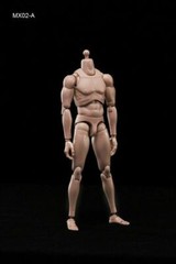 US 12” MX02-A Europe Skin Male Action Figure Body For 1/6 Head Sculpt Models