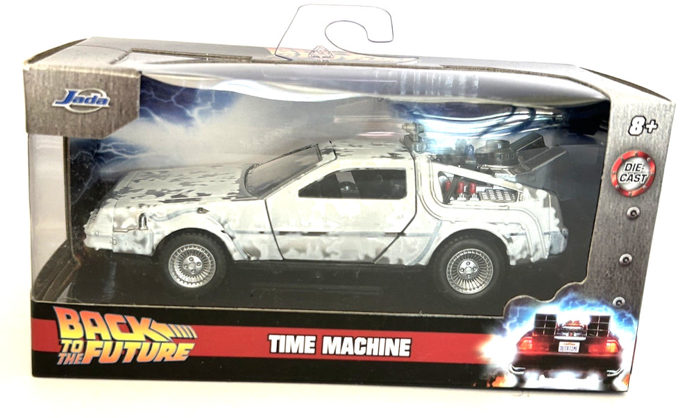 “Back to the Future” Delorean Time Machine, Jada Toys die cast 1:32 New