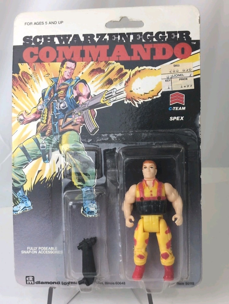 SCHWARZENEGGER COMMANDO – SPEX Action Figure – 1985 Diamond Toymakers (B)