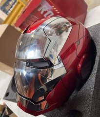 AUTOKING Iron Man MK5 1:1 Helmet Wearable Voice Control Cosplay Prop Opened US