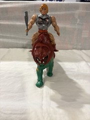 Vintage He-Man 1981 and Battle Cat 1978 Masters of the Universe Mattel MOTU